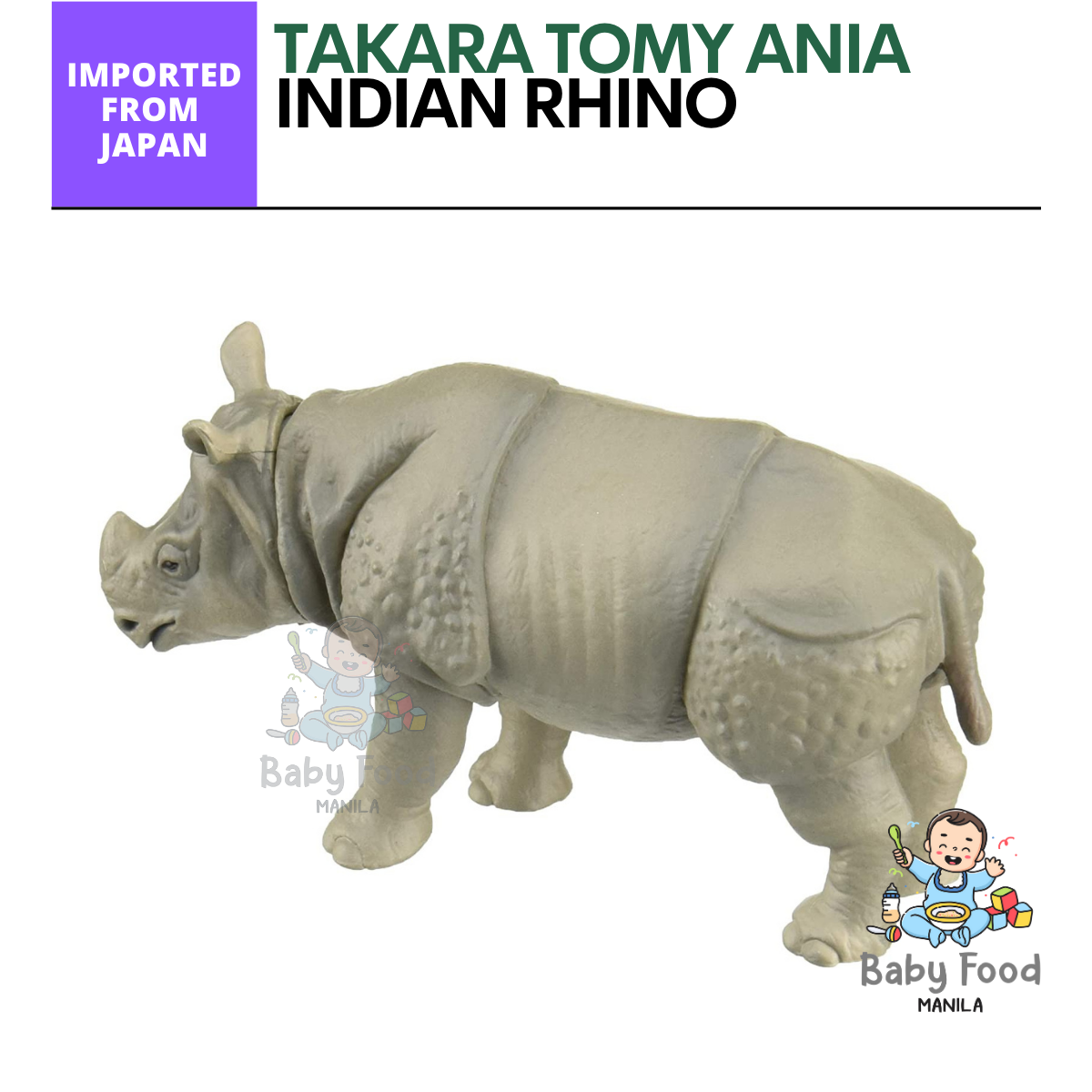TAKARA TOMY: ANIA (Indian rhino) – babyfoodmanila