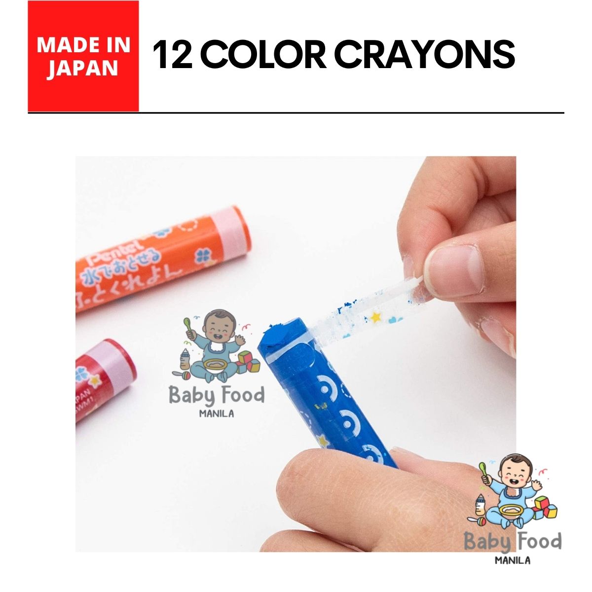 Rangs Japan Baby Color Crayons 12 Colors