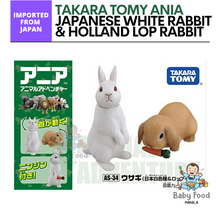 Load image into Gallery viewer, TAKARA TOMY: ANIA (Japanese White rabbit &amp; Holland lop rabbit)
