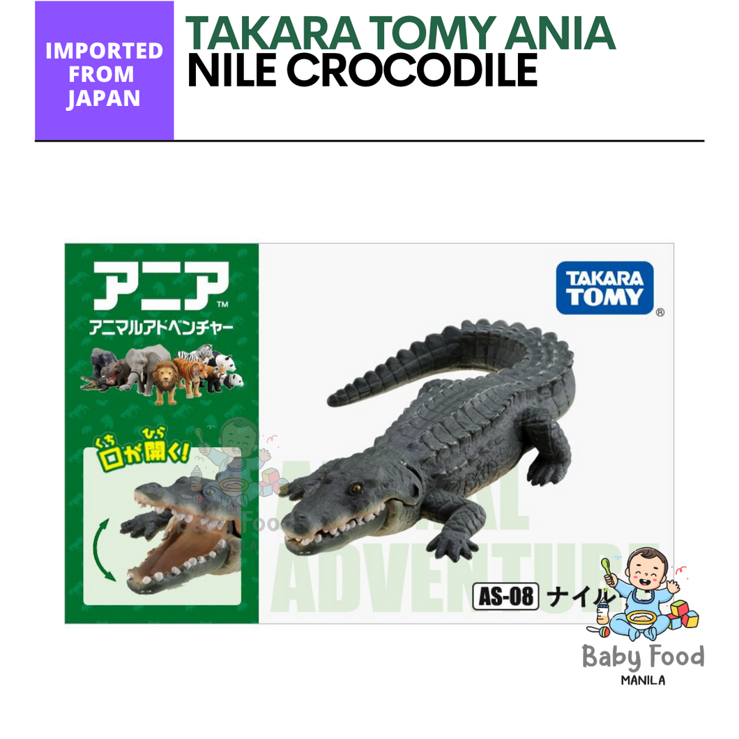 TAKARA TOMY As-08 Animal Adventure Nile Crocodile Figure