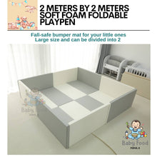 Load image into Gallery viewer, BFM&#39;s Fall safe EXTRA LARGE 2M X 2M foam playpen
