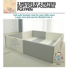 Load image into Gallery viewer, BFM&#39;s Fall safe EXTRA LARGE 2M X 2M foam playpen
