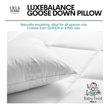 Load image into Gallery viewer, CIEL &amp; TERRE LUXEBalance Goose down pillow
