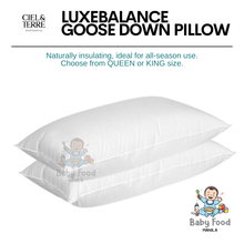 Load image into Gallery viewer, CIEL &amp; TERRE LUXEBalance Goose down pillow

