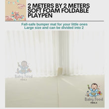 Load and play video in Gallery viewer, BFM&#39;s Fall safe EXTRA LARGE 2M X 2M foam playpen
