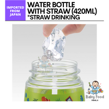 Load image into Gallery viewer, SKATER Dino die-cut water bottle with straw [420ml]
