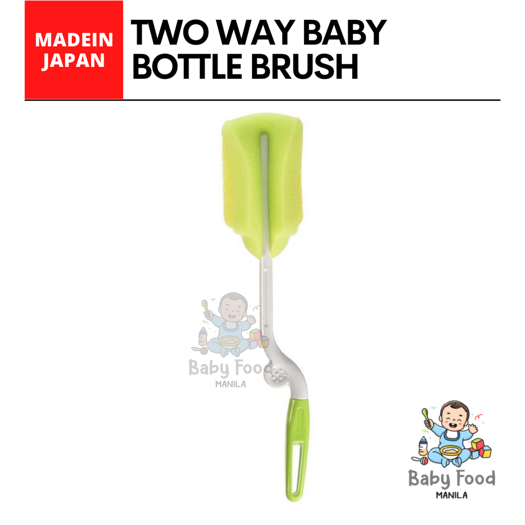 PIGEON 2 way sponge brush for plastic baby bottles