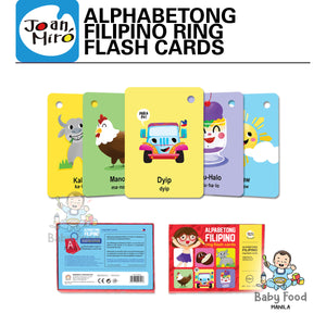 JOAN MIRO Alphabetong Filipino ring flash cards