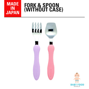 EDISON MAMA Spoon & Fork set (Pink & Grape)
