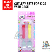 Load image into Gallery viewer, EDISON MAMA Spoon &amp; Fork set with travel case (HK design)
