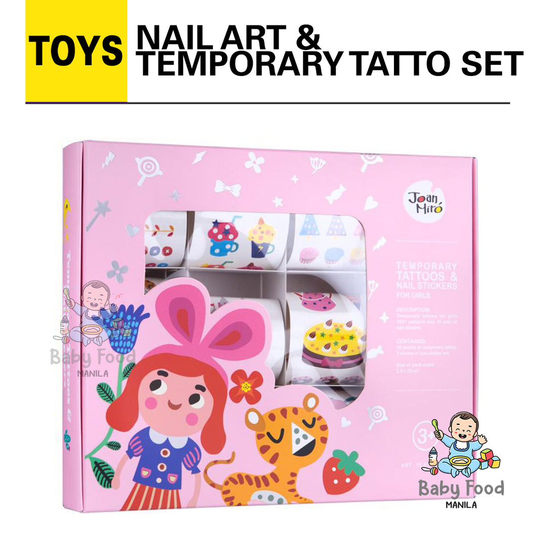 JOAN MIRO Nail & Temporary Tattoo set