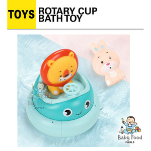 Rotary cup bath toy (lion or bunny)