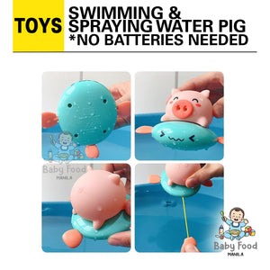 Swimming & Spraying water pig bath toy