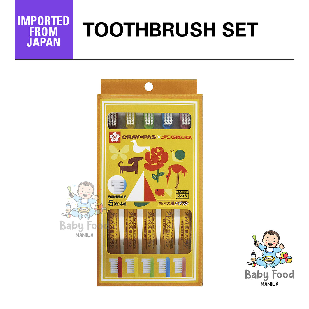 DENTAL PRO Craypas design toothbrush set (5 pcs)