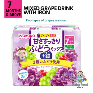 WAKODO Mixed Grape drink with Iron [3-pack]