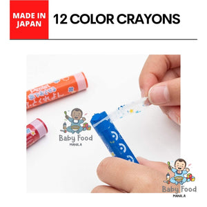 PENTEL Crayons [12 COLORS-Made in JAPAN] – babyfoodmanila