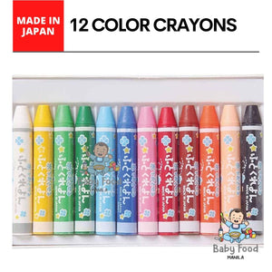 PENTEL Crayons [12 COLORS-Made in JAPAN]