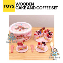Load image into Gallery viewer, Wooden coffee &amp; cake playset
